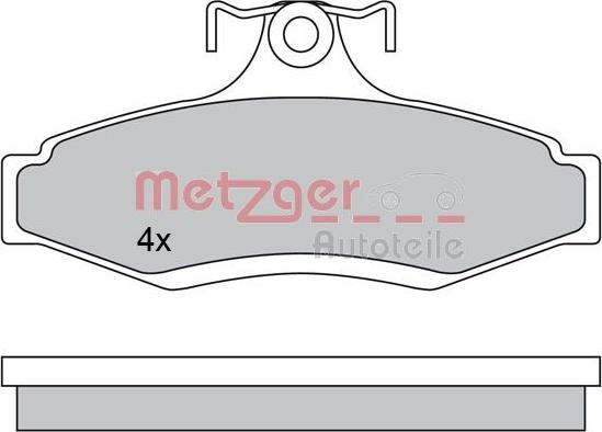 Metzger 1170581 - Kit de plaquettes de frein, frein à disque cwaw.fr