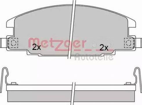 Metzger 1170571 - Kit de plaquettes de frein, frein à disque cwaw.fr