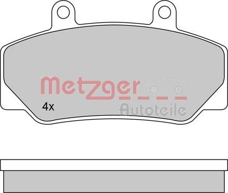 Metzger 1170094 - Kit de plaquettes de frein, frein à disque cwaw.fr