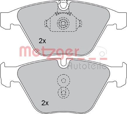 Metzger 1170090 - Kit de plaquettes de frein, frein à disque cwaw.fr