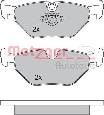 Metzger 1170014 - Kit de plaquettes de frein, frein à disque cwaw.fr