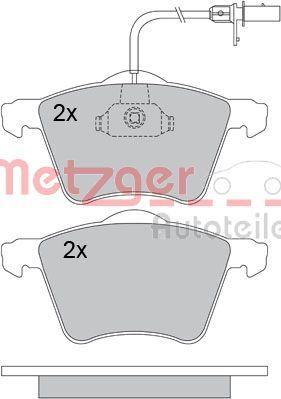 Metzger 1170104 - Kit de plaquettes de frein, frein à disque cwaw.fr