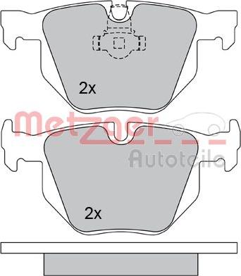 Metzger 1170105 - Kit de plaquettes de frein, frein à disque cwaw.fr