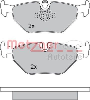 Metzger 1170120 - Kit de plaquettes de frein, frein à disque cwaw.fr