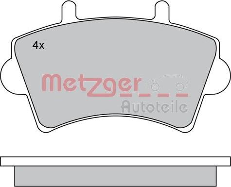 Metzger 1170175 - Kit de plaquettes de frein, frein à disque cwaw.fr