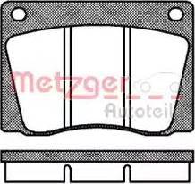 Metzger 1170808 - Kit de plaquettes de frein, frein à disque cwaw.fr