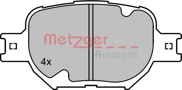 Metzger 1170823 - Kit de plaquettes de frein, frein à disque cwaw.fr