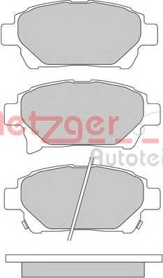 Metzger 1170305 - Kit de plaquettes de frein, frein à disque cwaw.fr