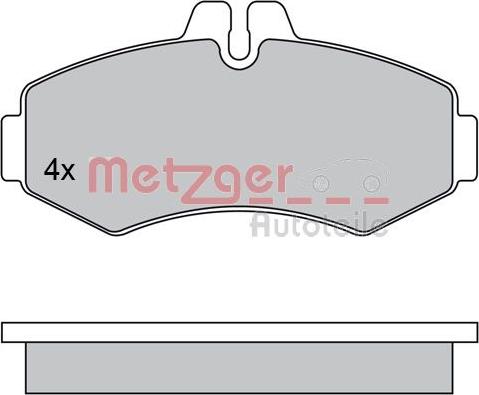 Metzger 1170303 - Kit de plaquettes de frein, frein à disque cwaw.fr