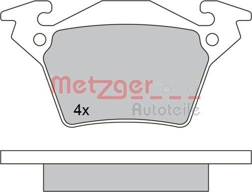 Metzger 1170331 - Kit de plaquettes de frein, frein à disque cwaw.fr