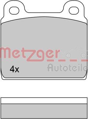 Metzger 1170370 - Kit de plaquettes de frein, frein à disque cwaw.fr