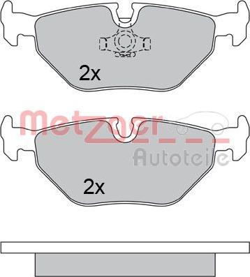 Metzger 1170371 - Kit de plaquettes de frein, frein à disque cwaw.fr