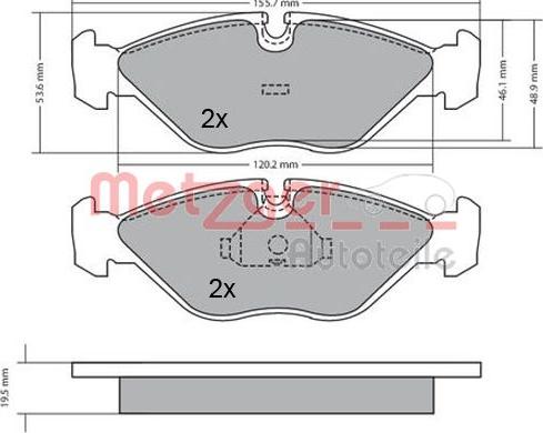 BENDIX 571465 - Kit de plaquettes de frein, frein à disque cwaw.fr