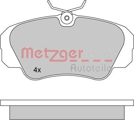 Metzger 1170245 - Kit de plaquettes de frein, frein à disque cwaw.fr