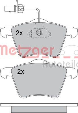 Metzger 1170261 - Kit de plaquettes de frein, frein à disque cwaw.fr