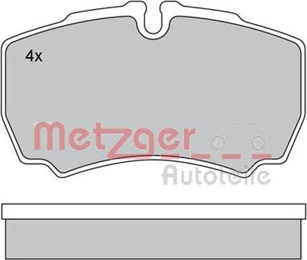 Metzger 1170226 - Kit de plaquettes de frein, frein à disque cwaw.fr