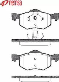 Metzger 1170752 - Kit de plaquettes de frein, frein à disque cwaw.fr