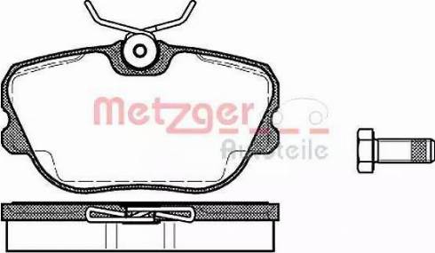 Metzger 1170722 - Kit de plaquettes de frein, frein à disque cwaw.fr