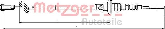 Metzger 18.3500 - Tirette à câble, commande d'embrayage cwaw.fr