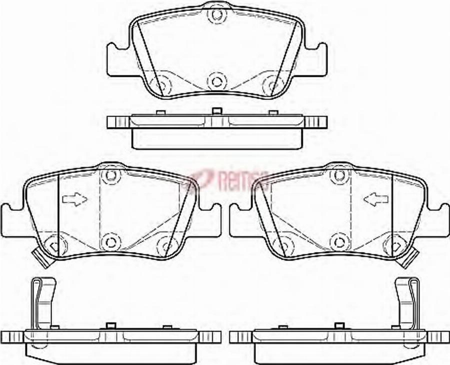 Metzger 1356.02 - Kit de plaquettes de frein, frein à disque cwaw.fr