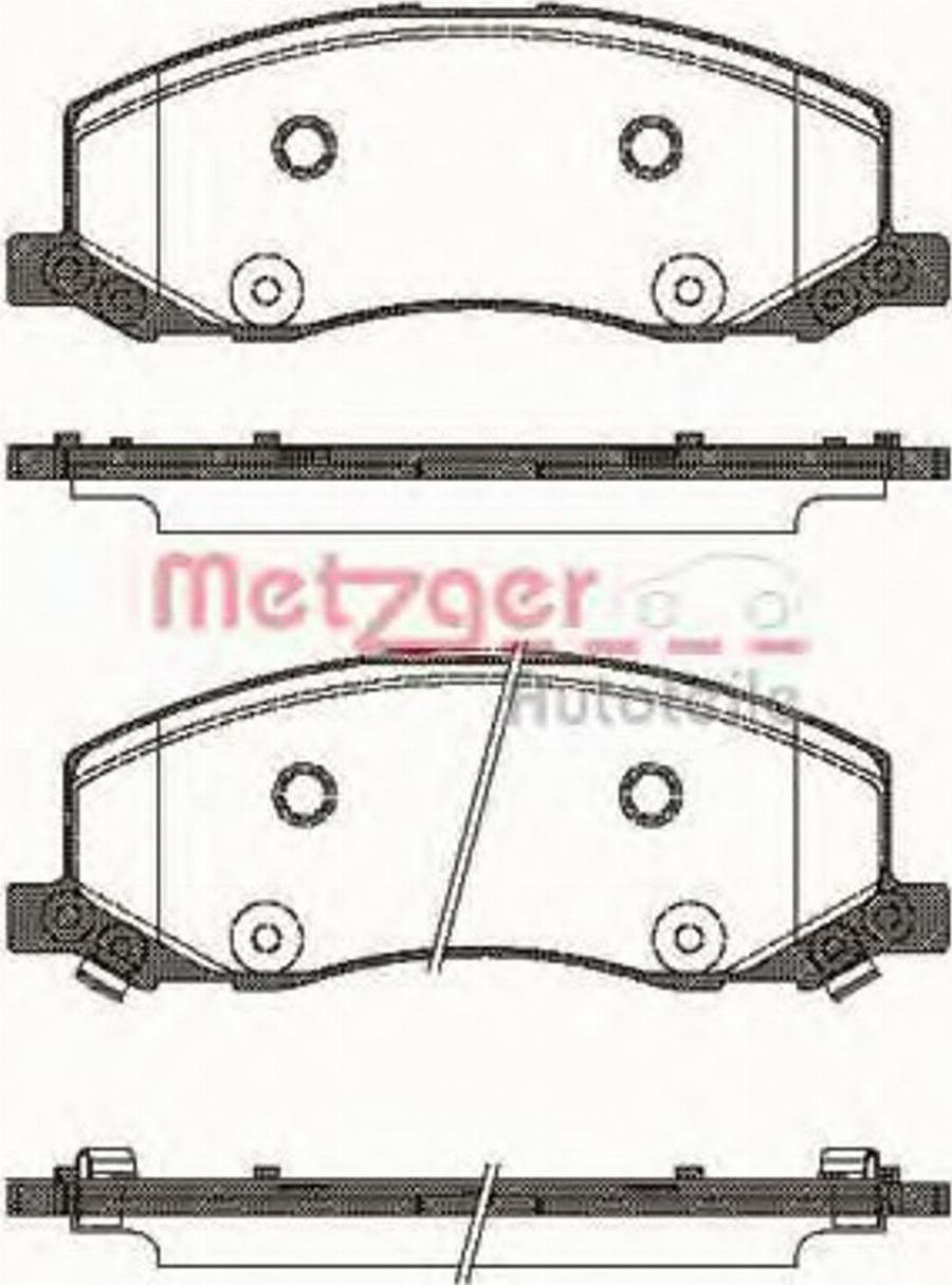 Metzger 138602 - Kit de plaquettes de frein, frein à disque cwaw.fr