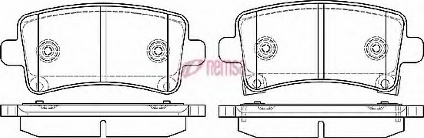 Metzger 1388.04 - Kit de plaquettes de frein, frein à disque cwaw.fr