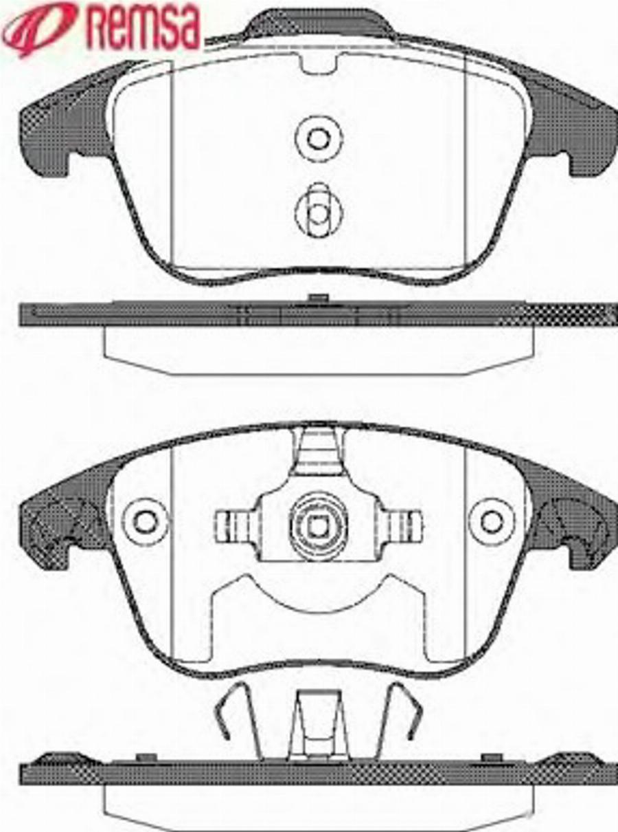 Metzger 124900 - Kit de plaquettes de frein, frein à disque cwaw.fr