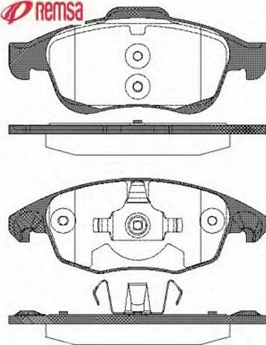 Metzger 124800 - Kit de plaquettes de frein, frein à disque cwaw.fr