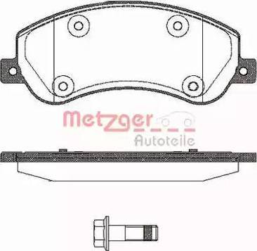 Metzger 1170774 - Kit de plaquettes de frein, frein à disque cwaw.fr