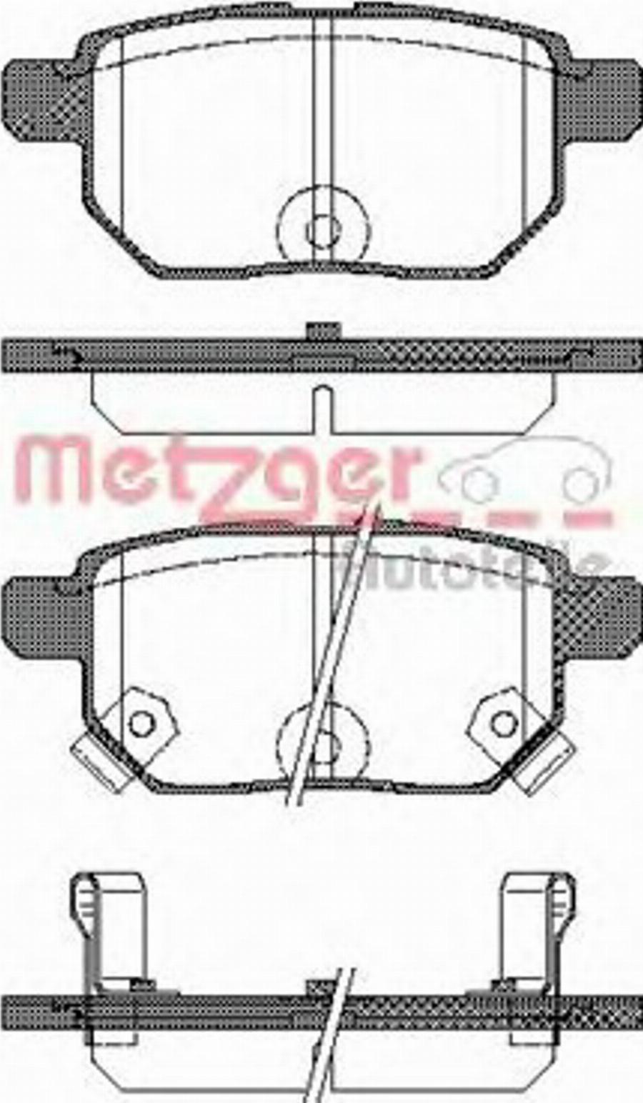 Metzger 128602 - Kit de plaquettes de frein, frein à disque cwaw.fr