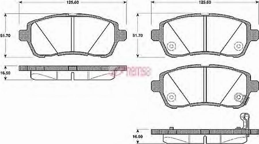 Metzger 1281.01 - Kit de plaquettes de frein, frein à disque cwaw.fr