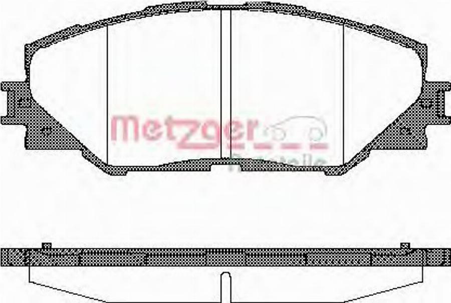 Metzger 1234.00 - Kit de plaquettes de frein, frein à disque cwaw.fr