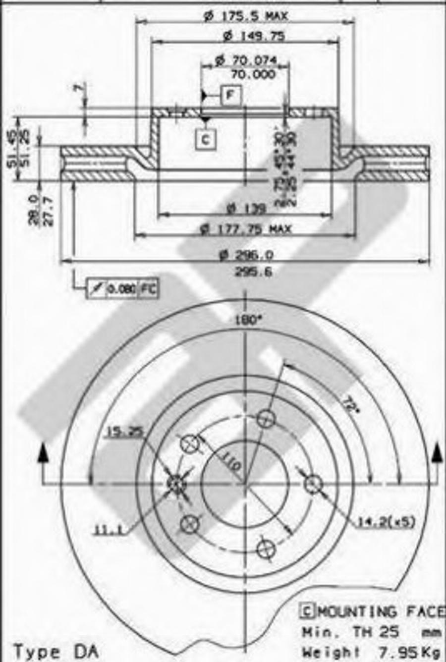 Metzger 24455V - Disque de frein cwaw.fr