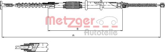 Metzger 241.1 - Tirette à câble, frein de stationnement cwaw.fr