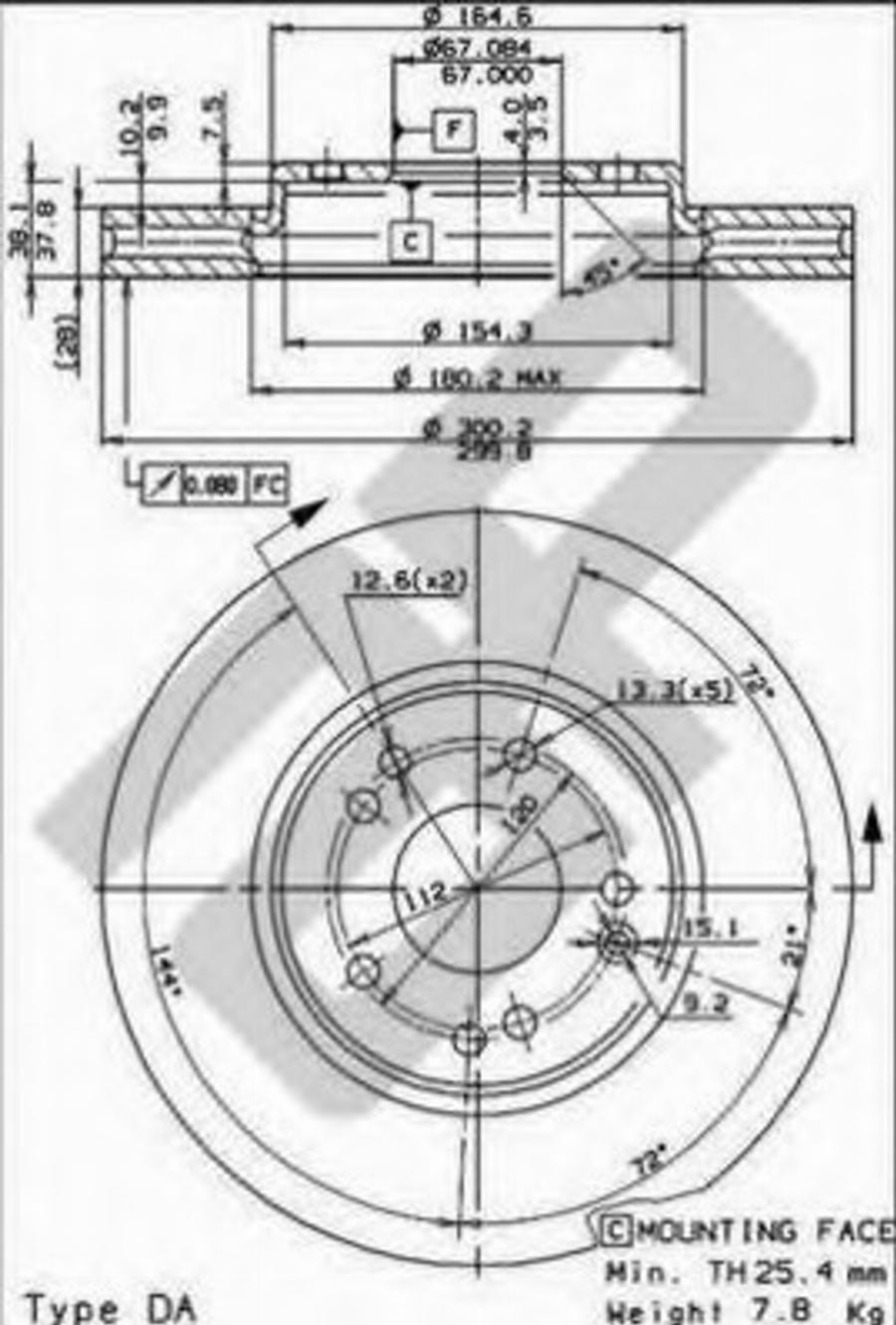 Metzger 24807 - Disque de frein cwaw.fr