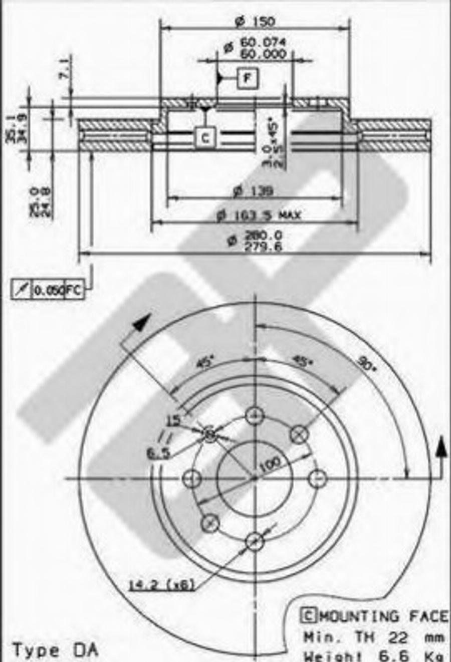 Metzger 24884V - Disque de frein cwaw.fr