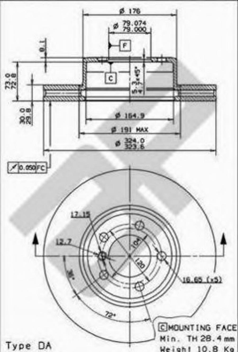 Metzger 24886V - Disque de frein cwaw.fr