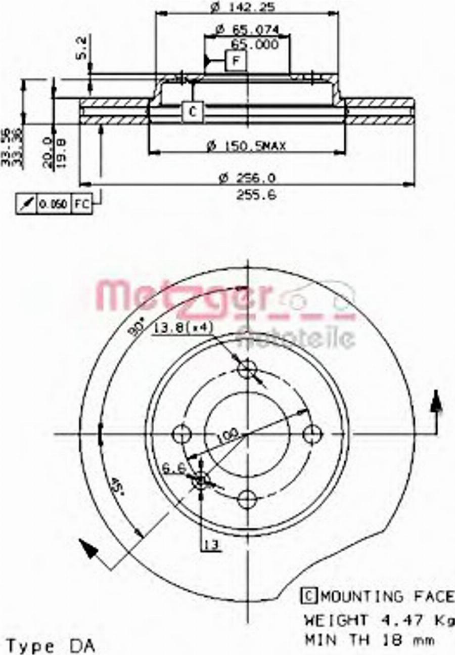 Metzger 24217E - Disque de frein cwaw.fr