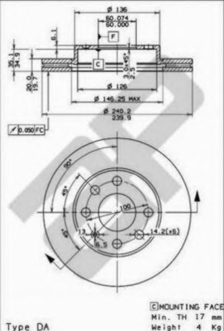 Metzger 24221 - Disque de frein cwaw.fr