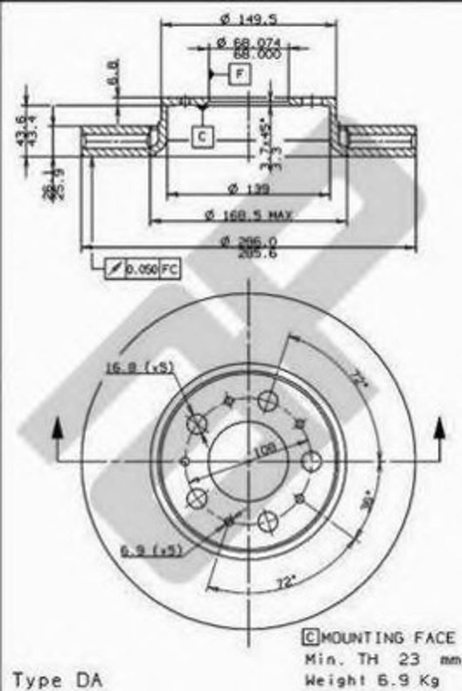 Metzger 24795V - Disque de frein cwaw.fr