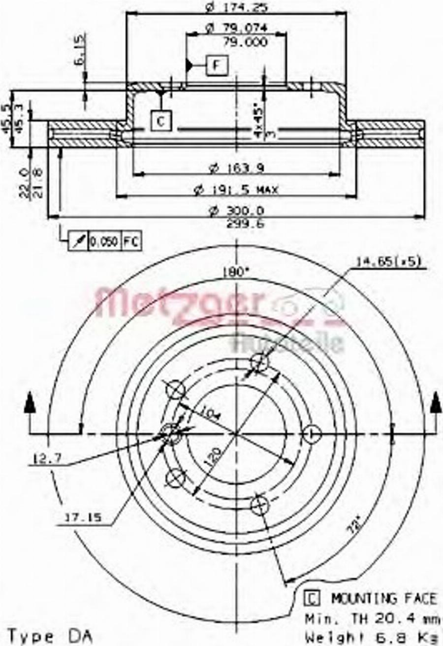 Metzger 24746V - Disque de frein cwaw.fr