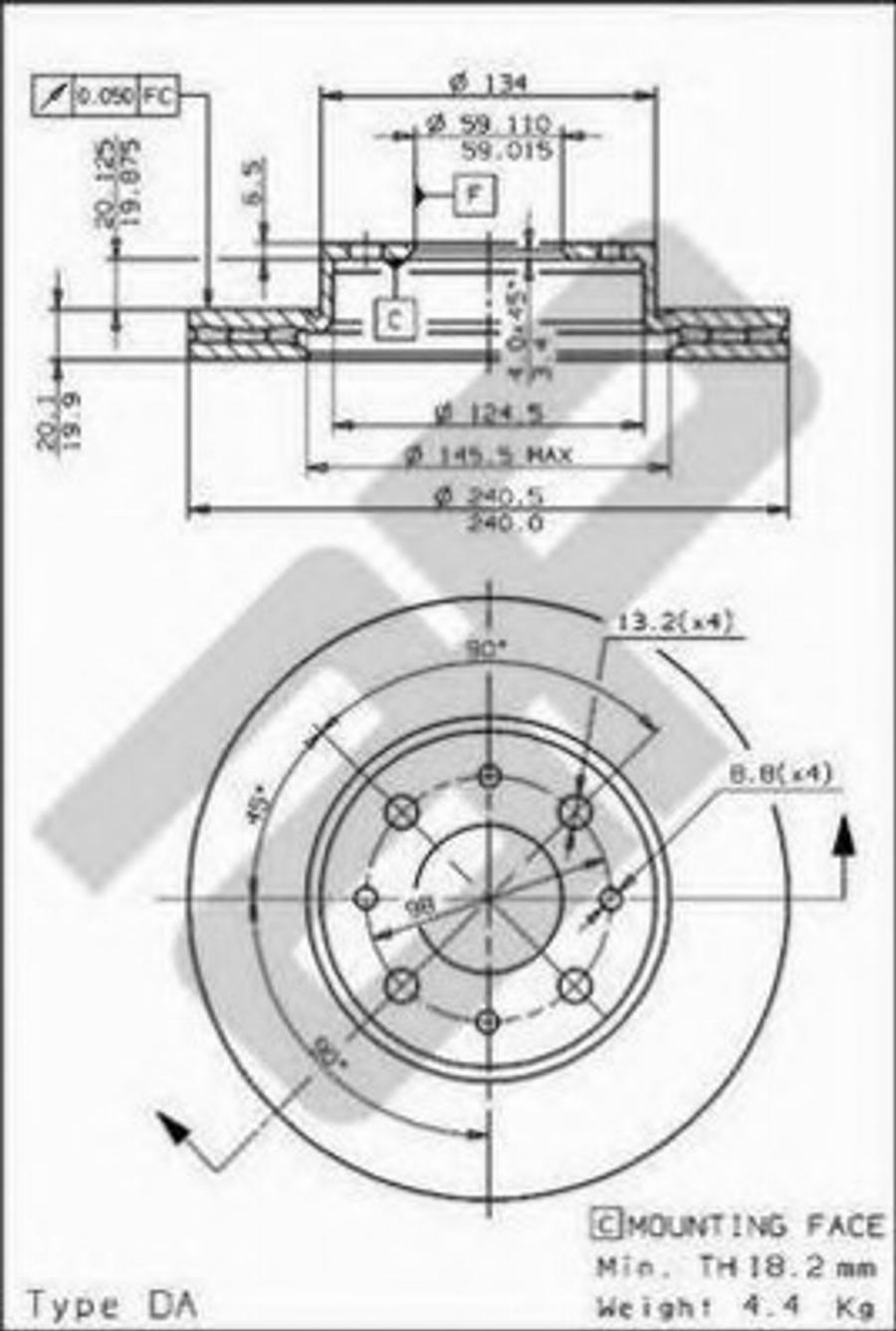 Metzger 24706 - Disque de frein cwaw.fr