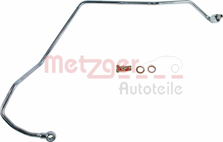 Metzger 2361154 - Conduite d'huile, compresseur cwaw.fr