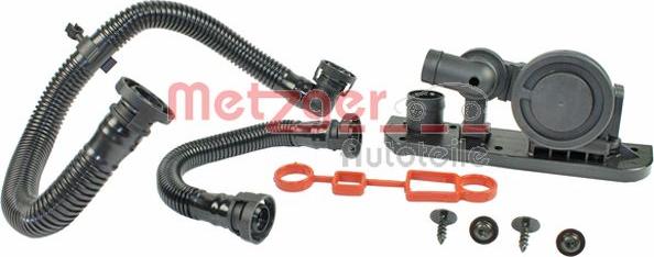 Metzger 2385048 - Kit de réparation, ventilation du carter-moteur cwaw.fr