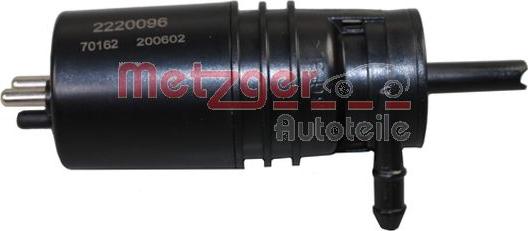 Metzger 2220096 - Pompe d'eau de nettoyage, nettoyage des vitres cwaw.fr