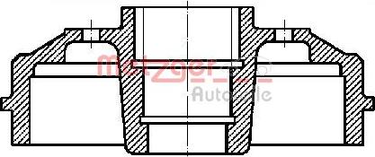 Metzger BT 638 - Tambour de frein cwaw.fr