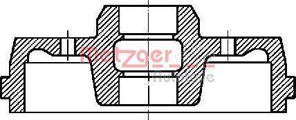 Metzger BT 7110 - Tambour de frein cwaw.fr