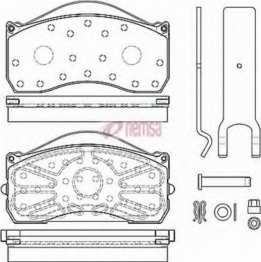 Metzger JCA 815.80 - Kit de plaquettes de frein, frein à disque cwaw.fr