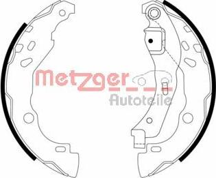 Metzger MG 968 - Jeu de mâchoires de frein cwaw.fr