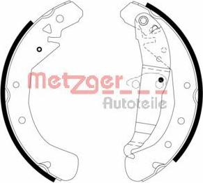 Metzger MG 967 - Jeu de mâchoires de frein cwaw.fr